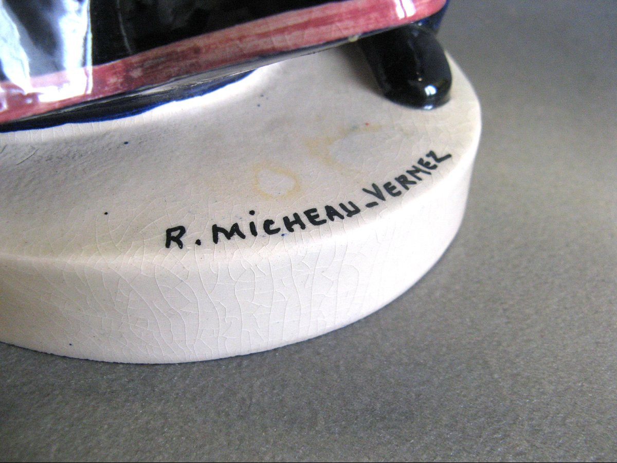 Henriot Quimper  Micheau Vernez Couple De Danseur.-photo-2