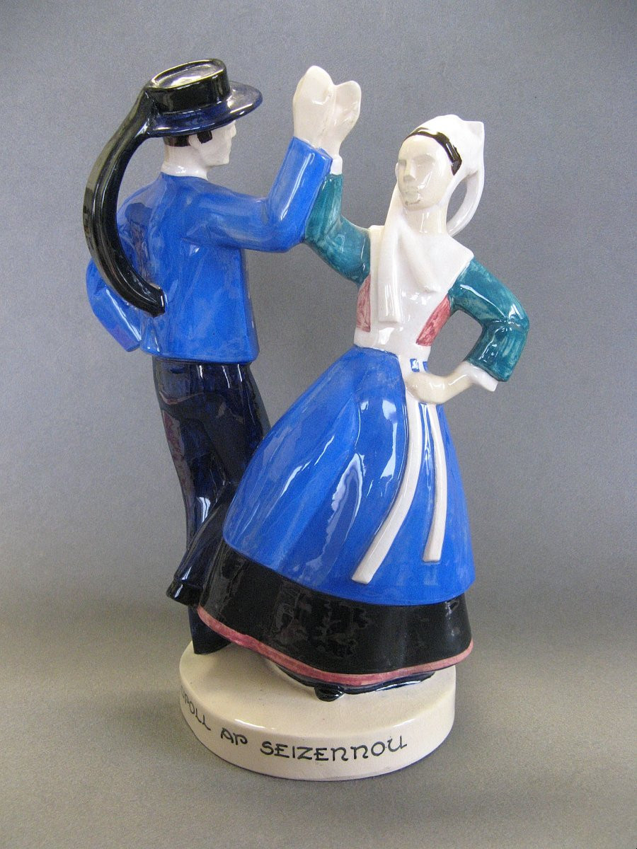 Henriot Quimper  Micheau Vernez Couple De Danseur.-photo-3