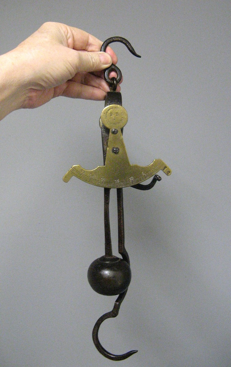 Grande Balance Romaine A Système De Contrepoids Pendulaire XIXe.-photo-1