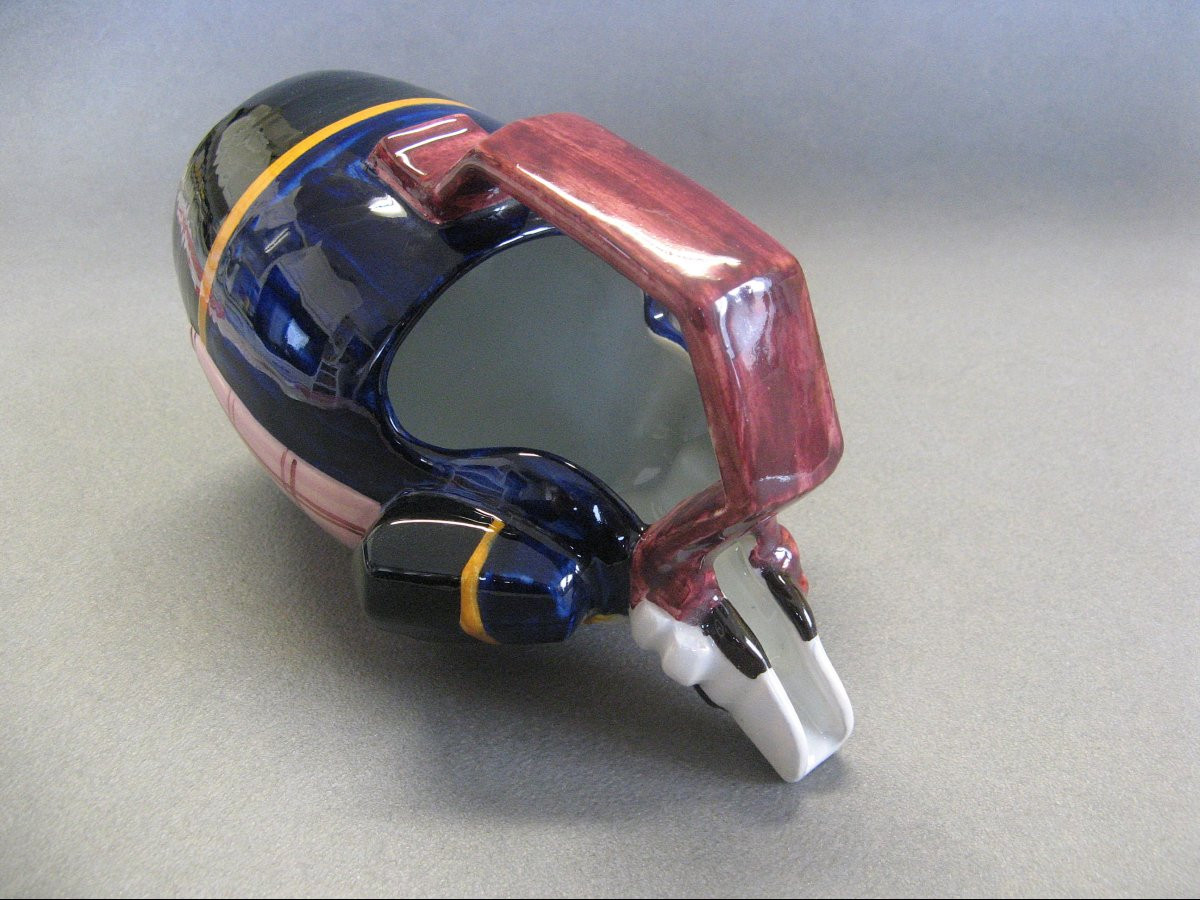 Anthropomorphic Pitcher Henriot Quimper Signed Maillard.-photo-1