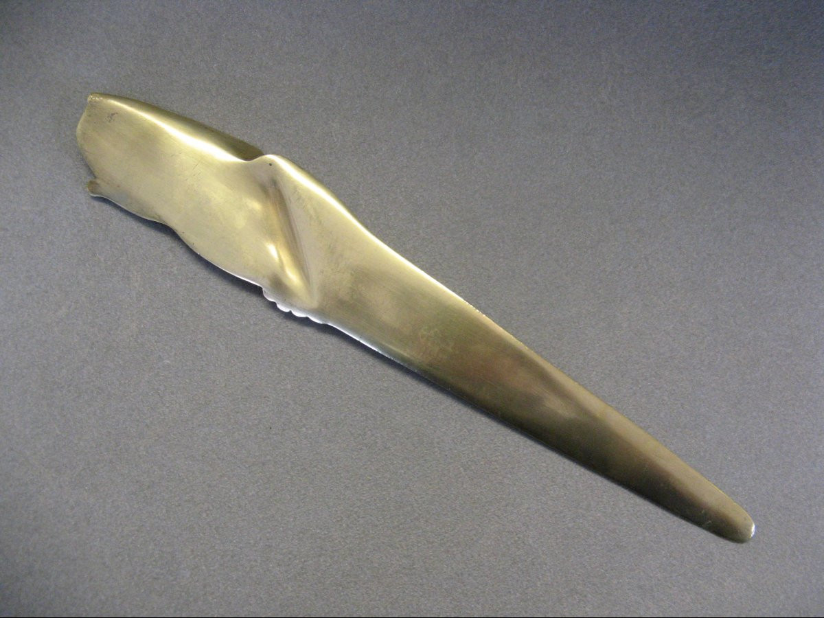 Coupe-Papier en bronze aigle impériale signé A. Marionnet.-photo-3