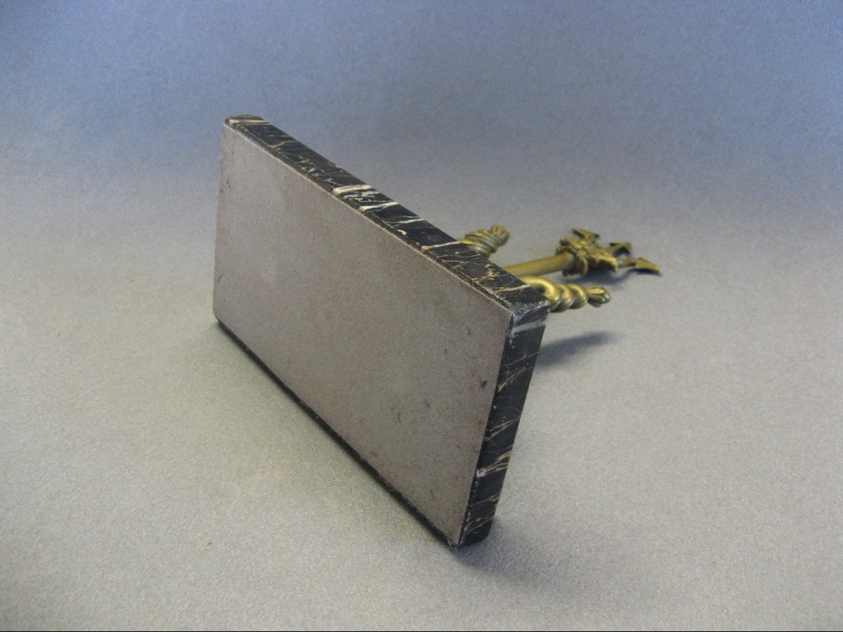 Presse Papier Marine En Bronze XIXe.-photo-2