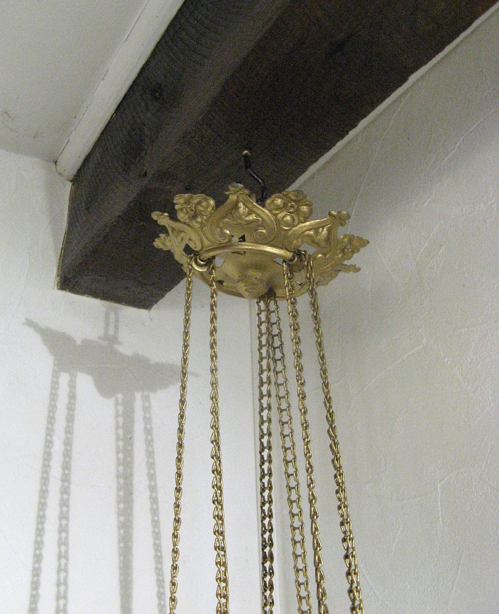 Lanterne De Vestibule Baccarat XIXe.-photo-1