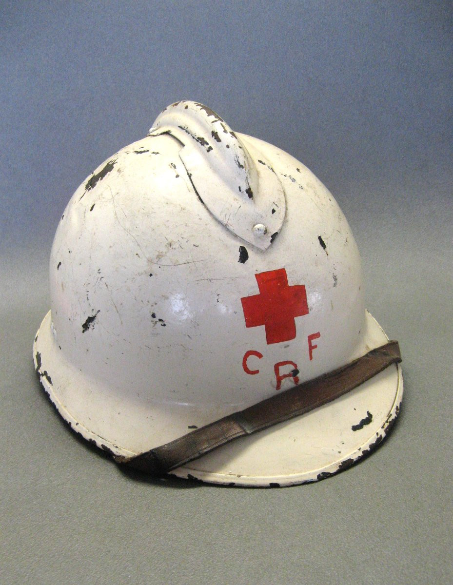 Adrian Mle 1926 French Red Cross Helmet. Second World War 39/45.-photo-2