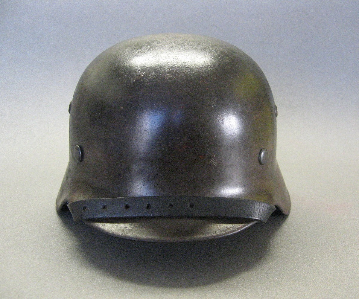 German Helmet Mle 1935 Wwii. Good General Condition. Interior And Chinstrap Restored.