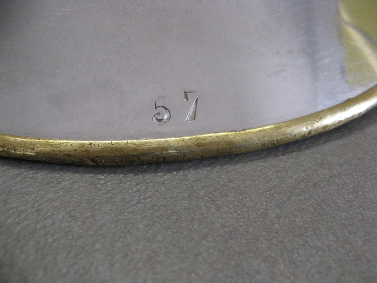 Sapeurs-pompiers Helmet Mle 33 Ille City Of Troyes. Fifth Republic.-photo-1