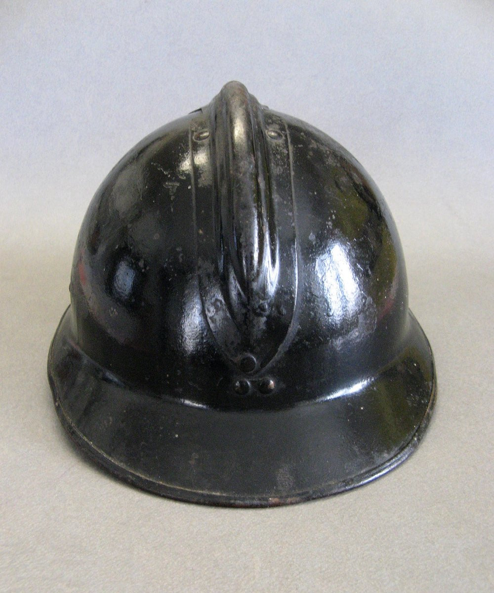 Helmet Adrian Mle 26 De La Gendarmerie Maritime. Second World War 39/45.-photo-4