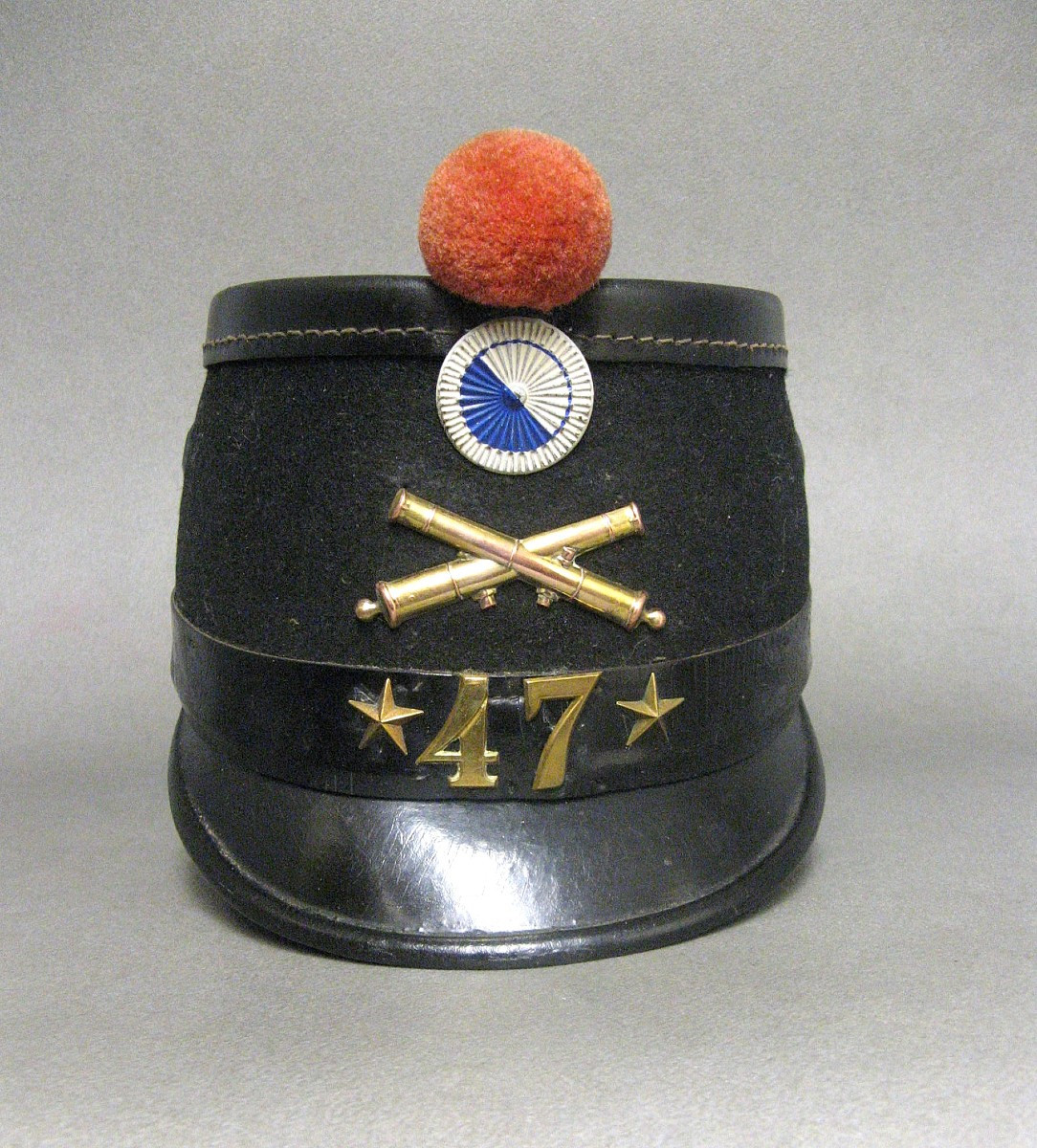 Swiss Shako Mle 1898 De La 47e Batterie d'Artillerie De Campagne.