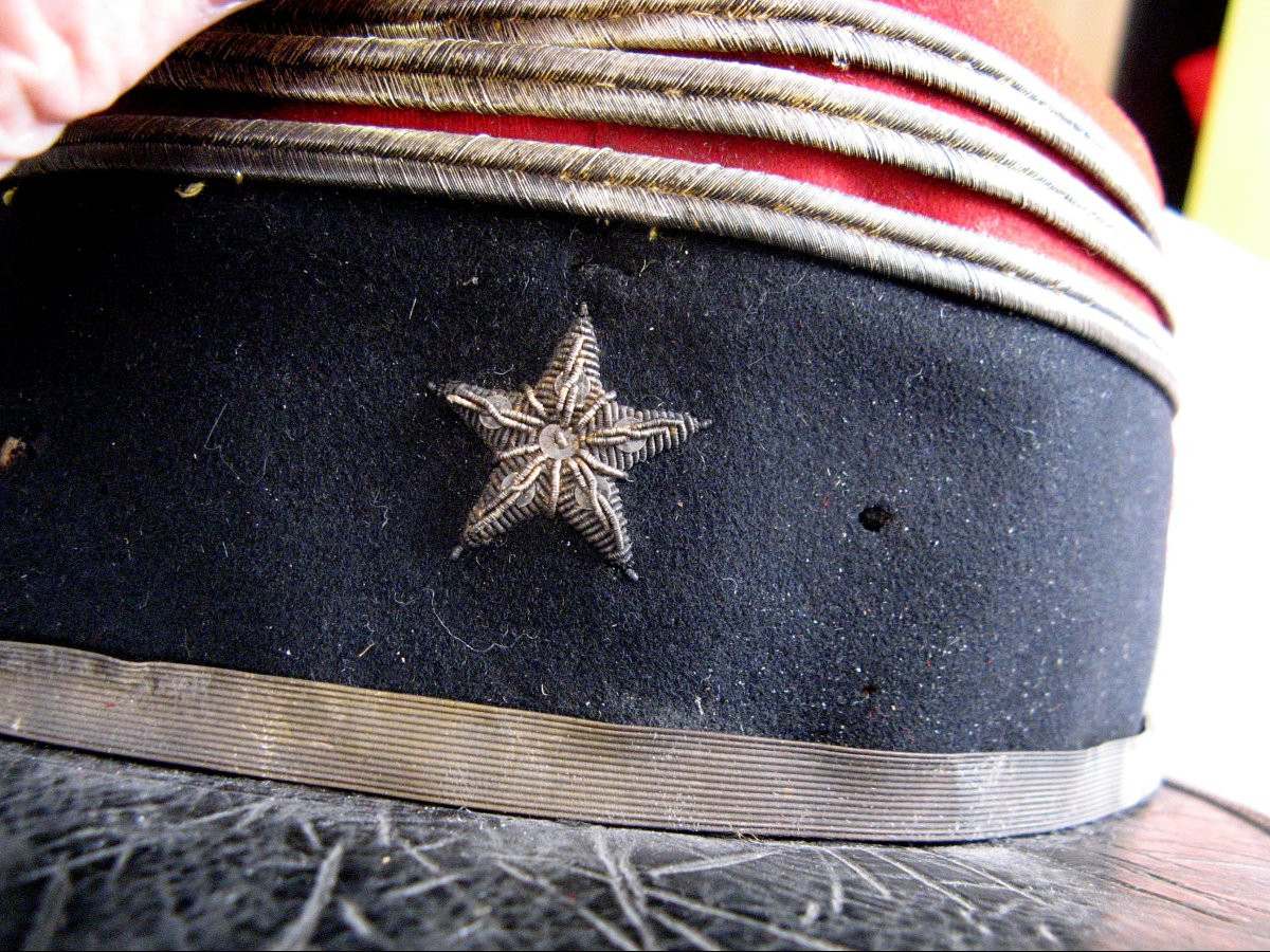 KÉPI 'FOULARD' D'UN CAPITAINE DU CORPS ADMINISTRATIF. 14/18.-photo-3