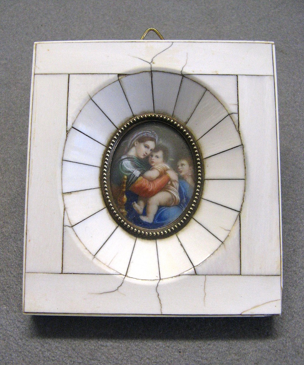 Miniature Vierge à l'Enfant Jésus-photo-2