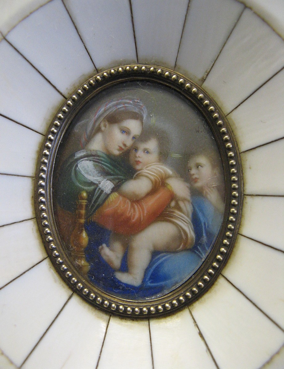 Miniature Vierge à l'Enfant Jésus