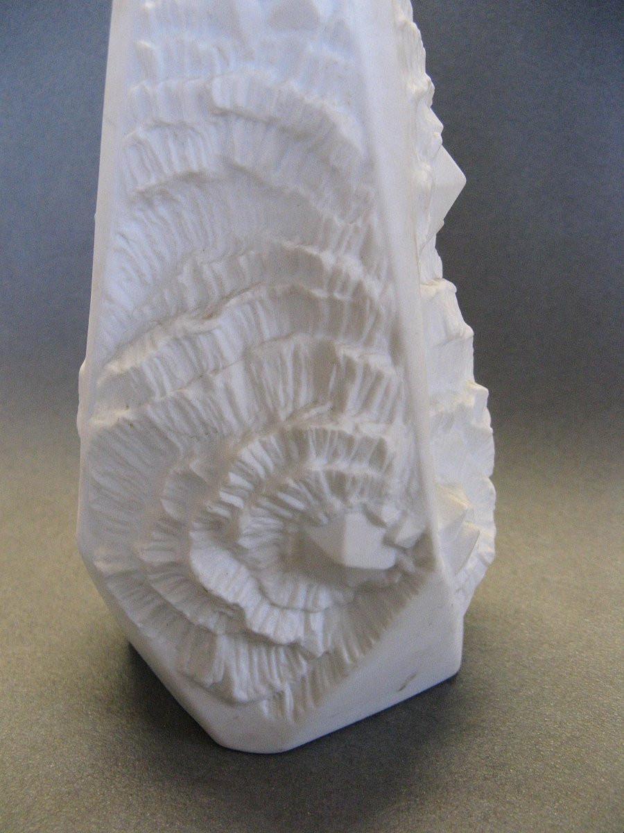 Vase Op' Art En Biscuit By Ak Kaiser 1970 S.-photo-3