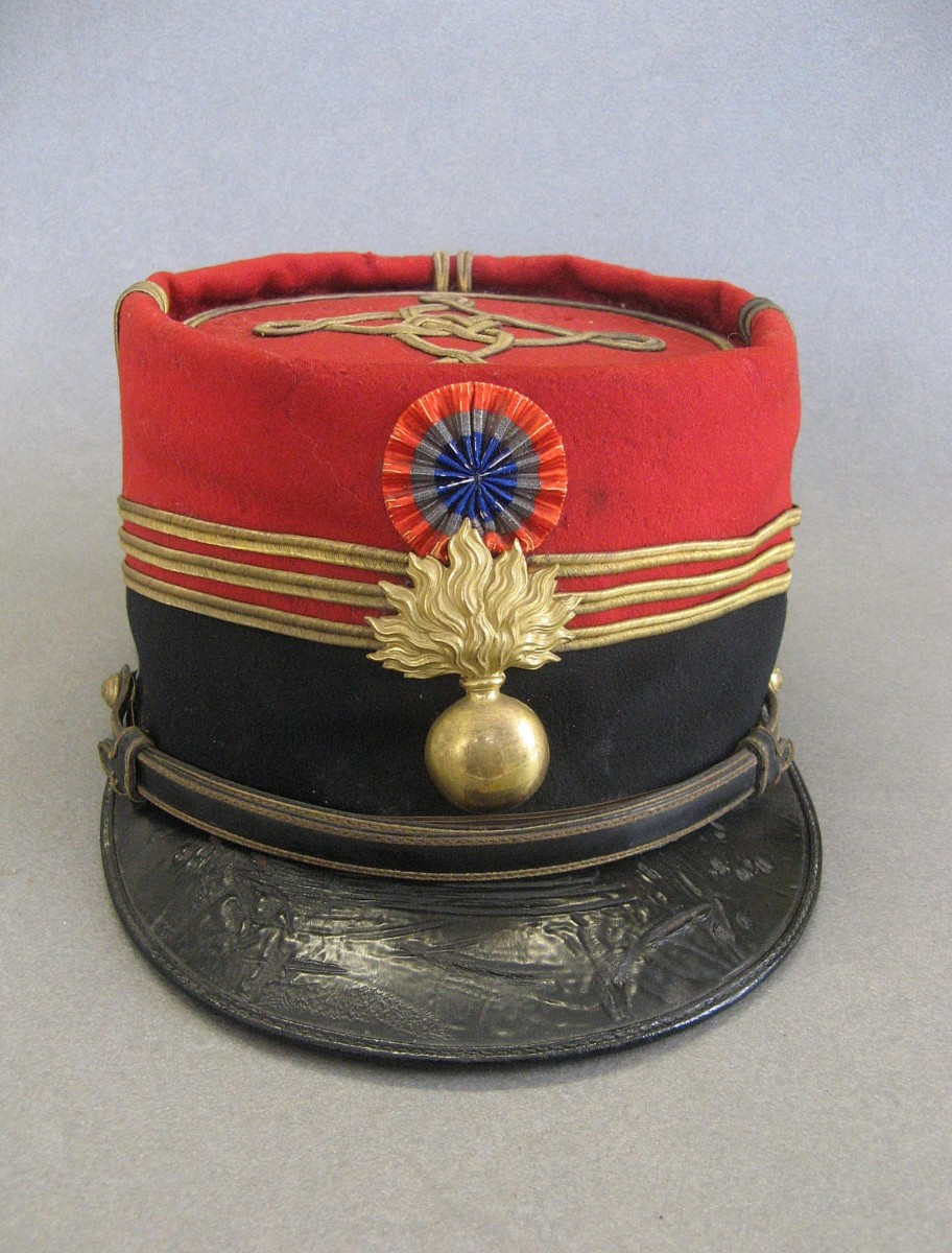Képi Foulard De Grande Tenue d'Un Capitaine d'Infanterie 14/18.-photo-2