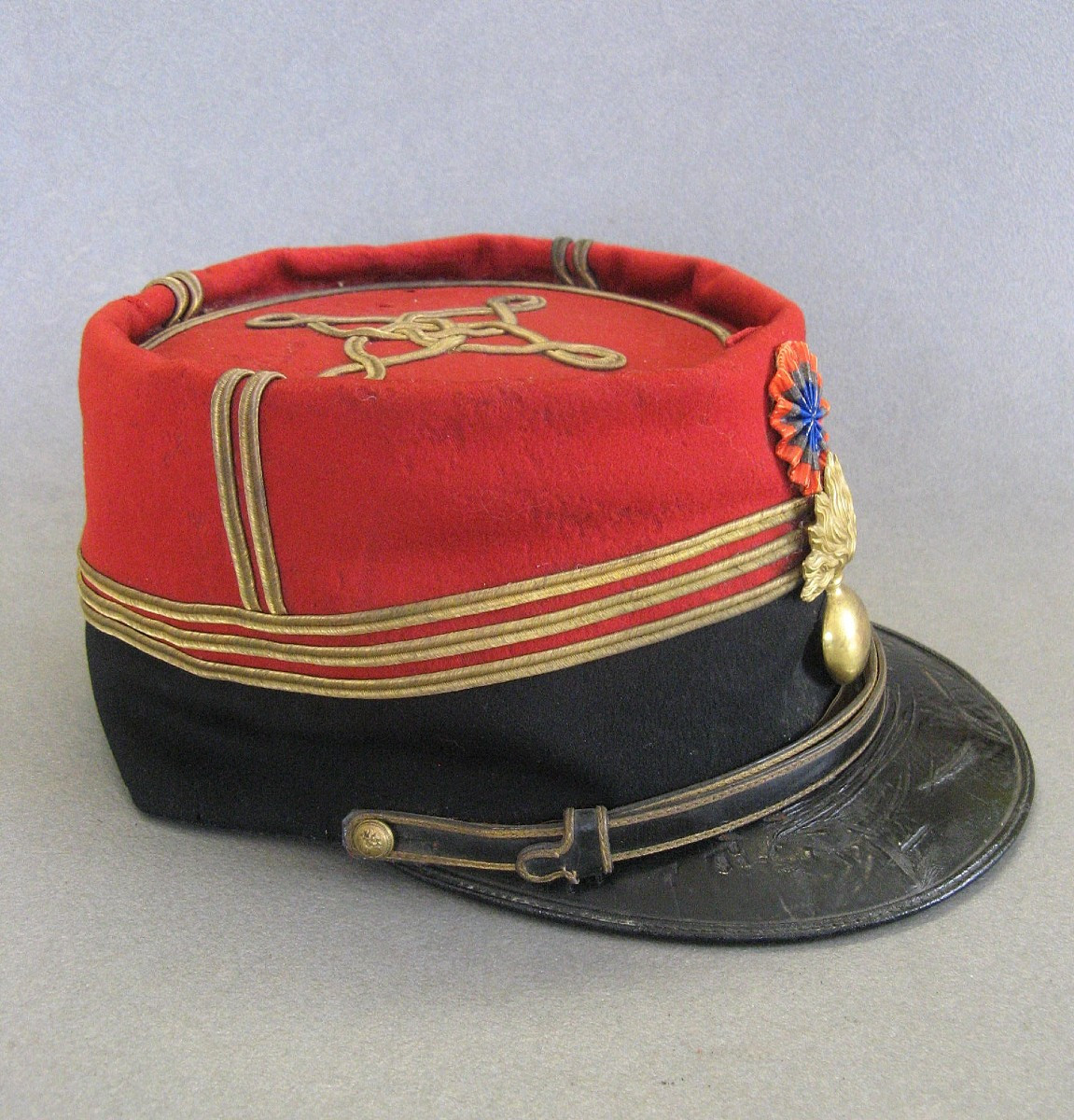 Képi Foulard De Grande Tenue d'Un Capitaine d'Infanterie 14/18.-photo-4