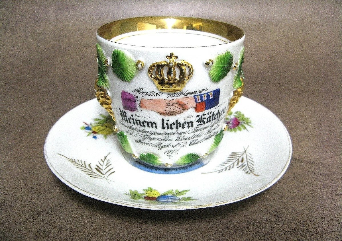Large Prussian Reservist Mug Late 19th Century.-photo-2