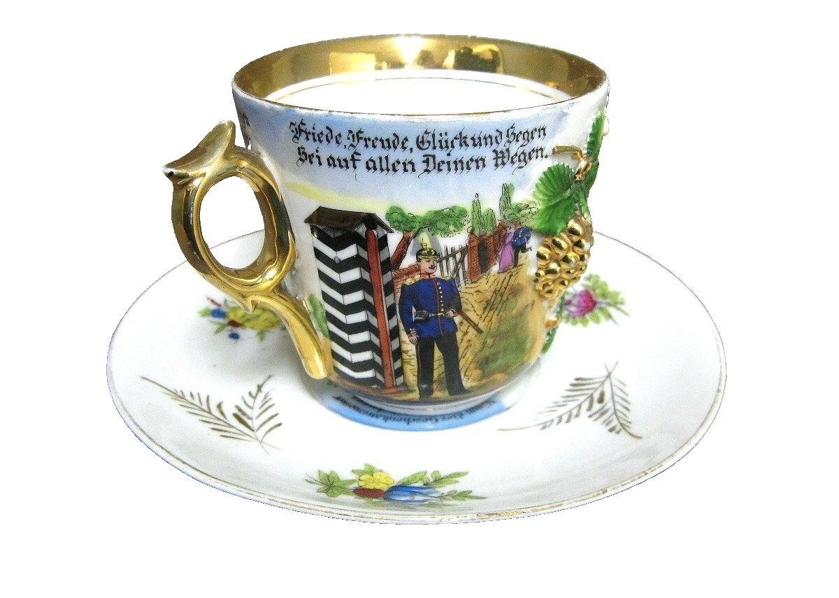 Large Prussian Reservist Mug Late 19th Century.
