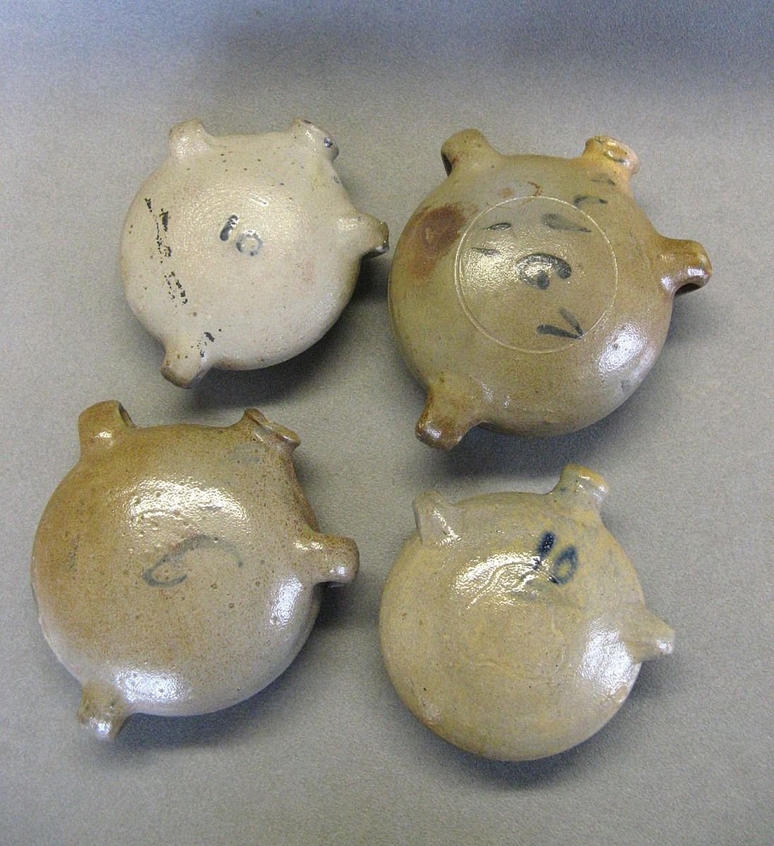 Stoneware Passing Gourds 19th Century.-photo-2