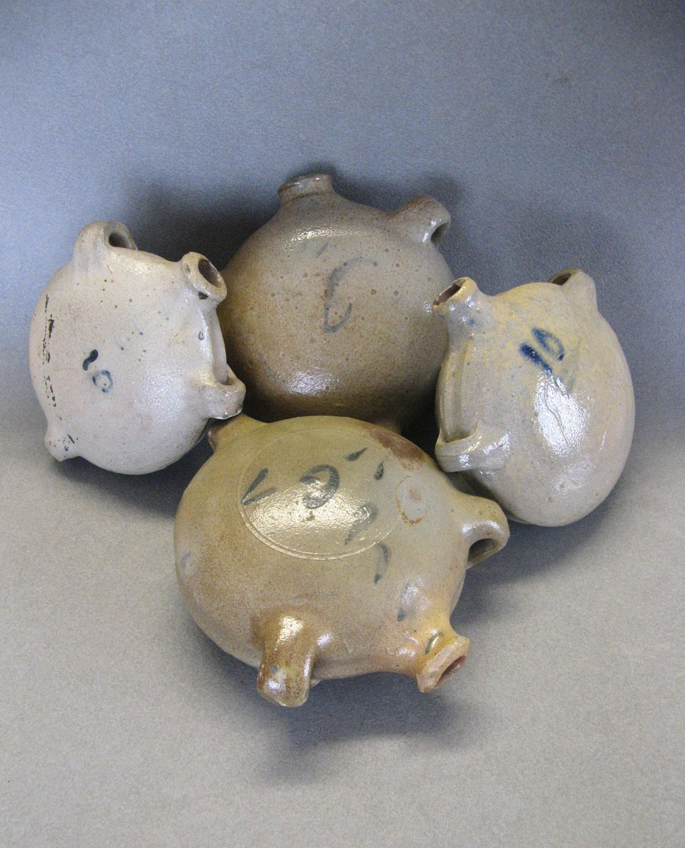 Stoneware Passing Gourds 19th Century.