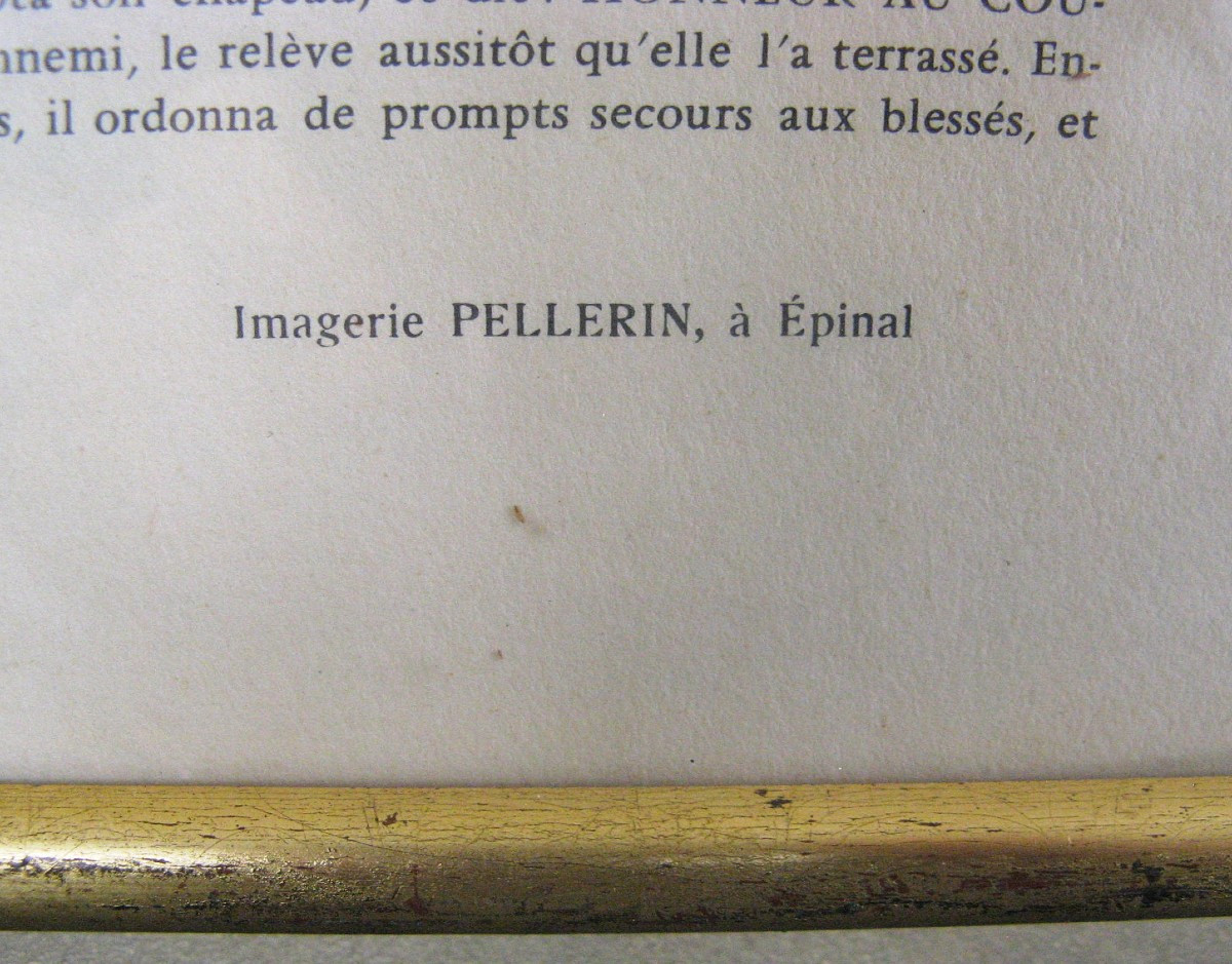  Engraving Imagerie d'épinal 19th Century - Napoleon l'Honneur Au Courage Malheureux.-photo-3