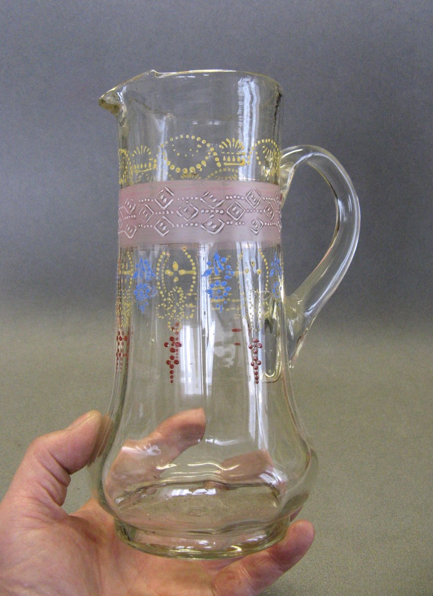 Eighteenth-century Glazed Blown Glass Pitcher.-photo-4
