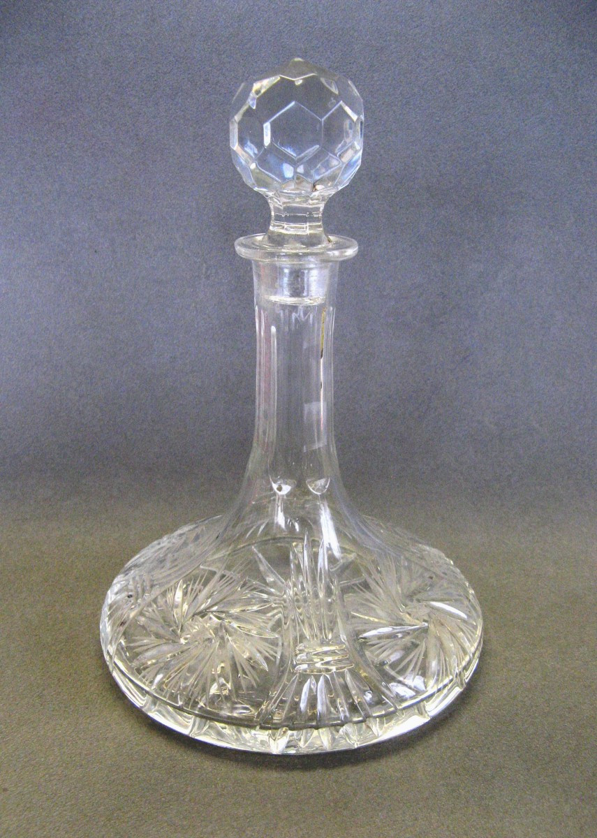 Waterford - Carafe De Bateau En Cristal XXe.