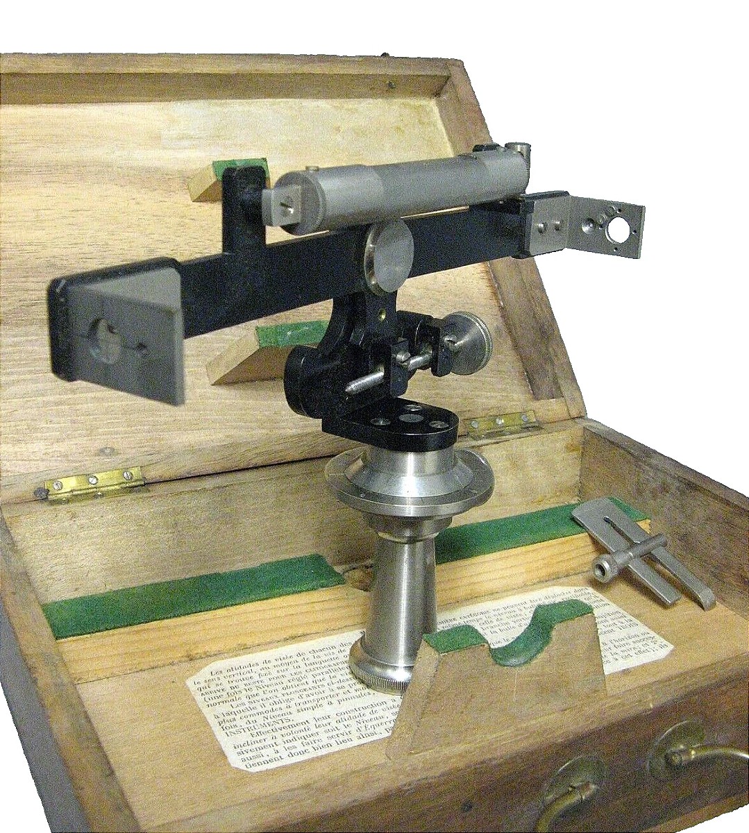 Pinnacle Level. Theodolite . Geometer . Clitograph.