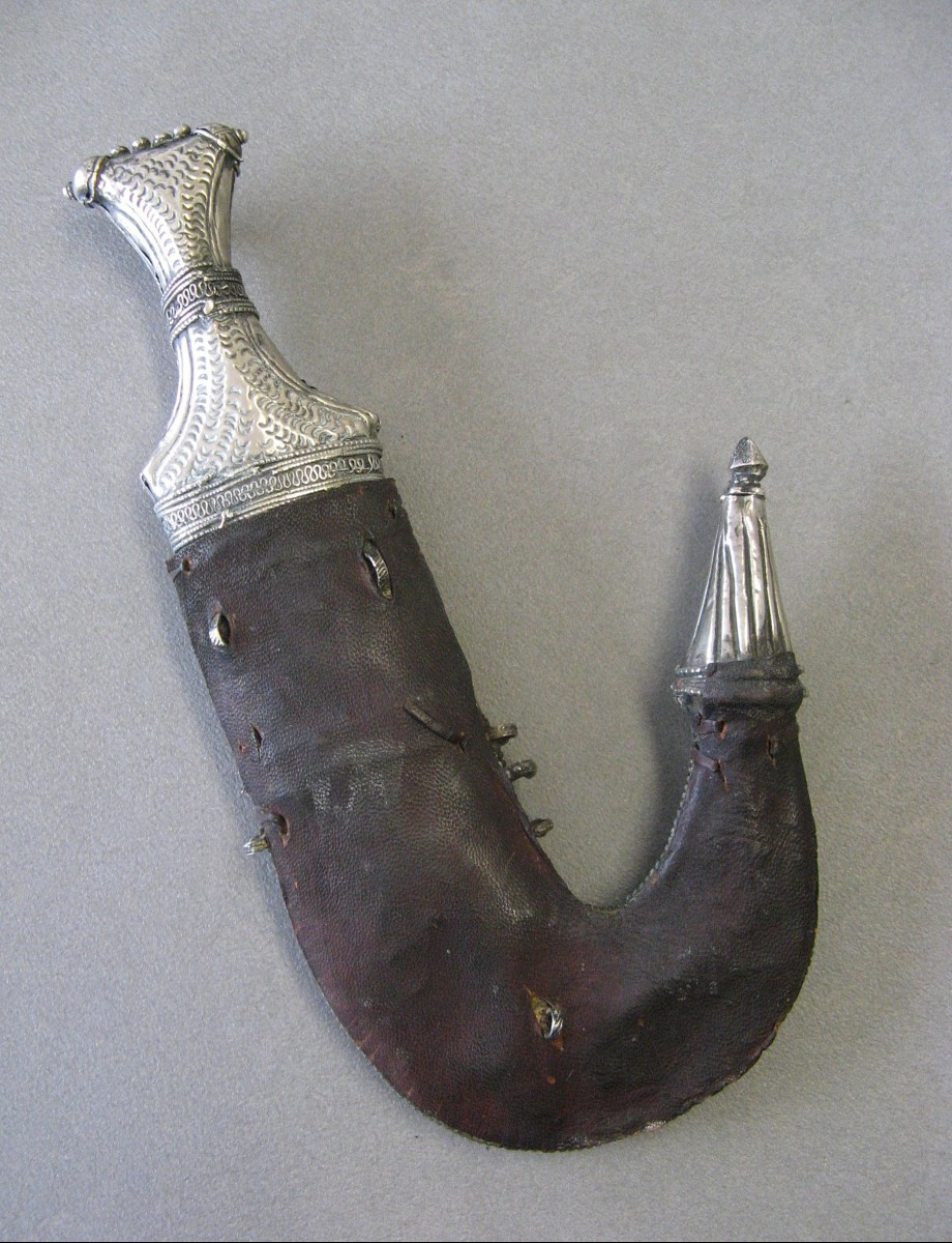 Silver Jambiya Dagger - Oman, Saudi Arabia.-photo-2