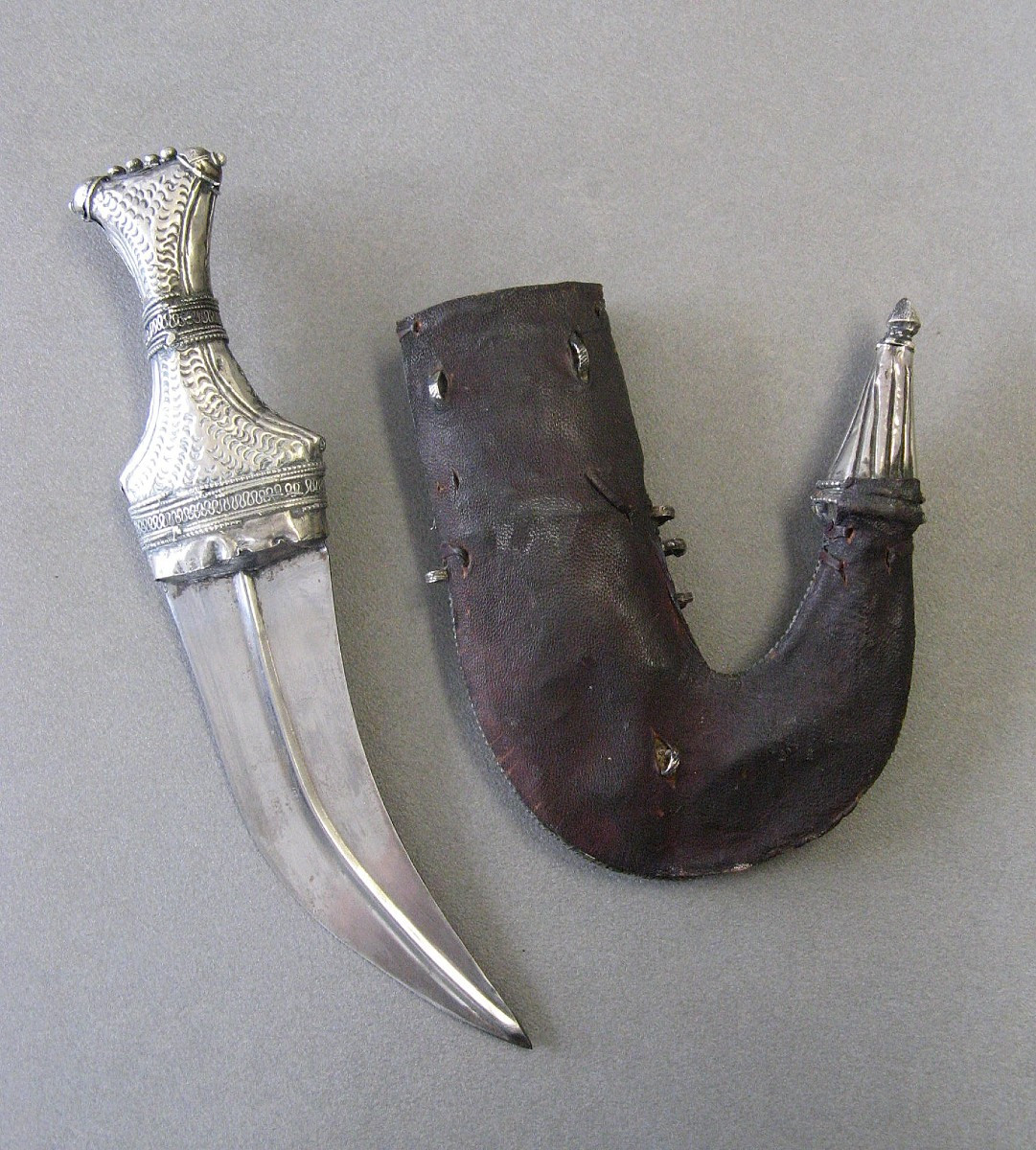 Silver Jambiya Dagger - Oman, Saudi Arabia.-photo-4