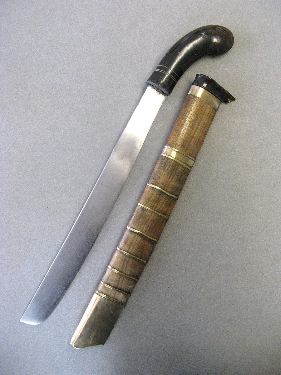 Golok Short Sword, Java, Indonesia.-photo-2