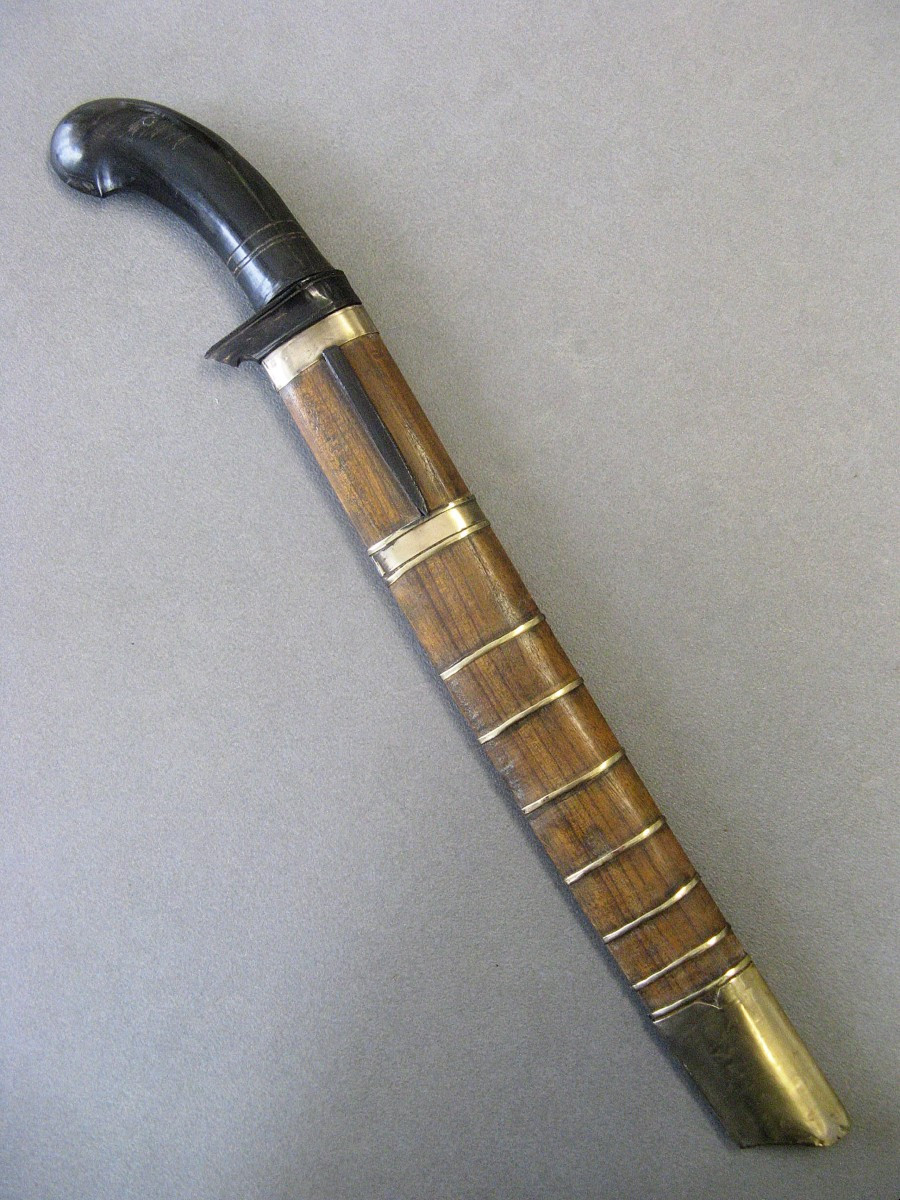 Golok Short Sword, Java, Indonesia.-photo-3