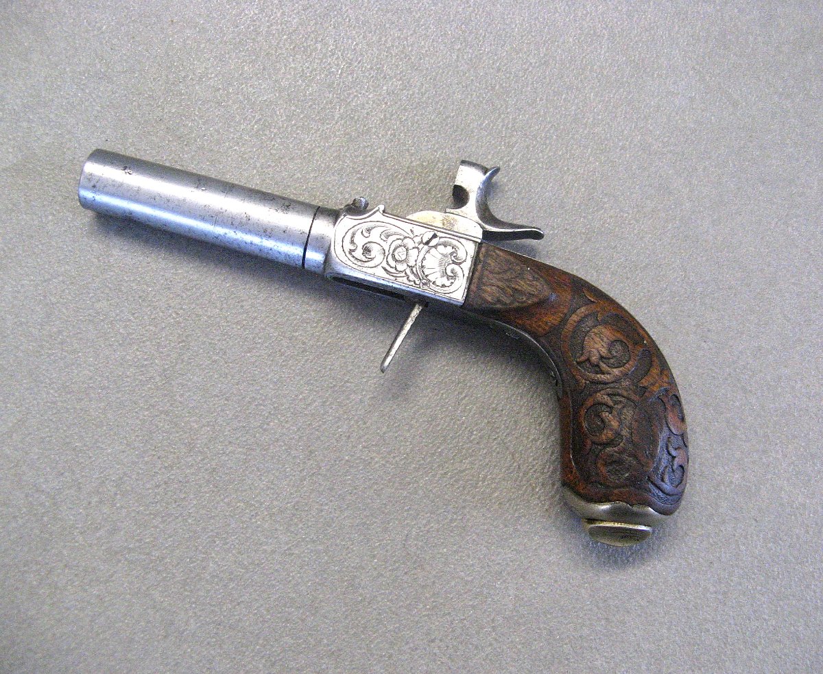 Mid-19th-century Pocket Percussion Pistol.-photo-2