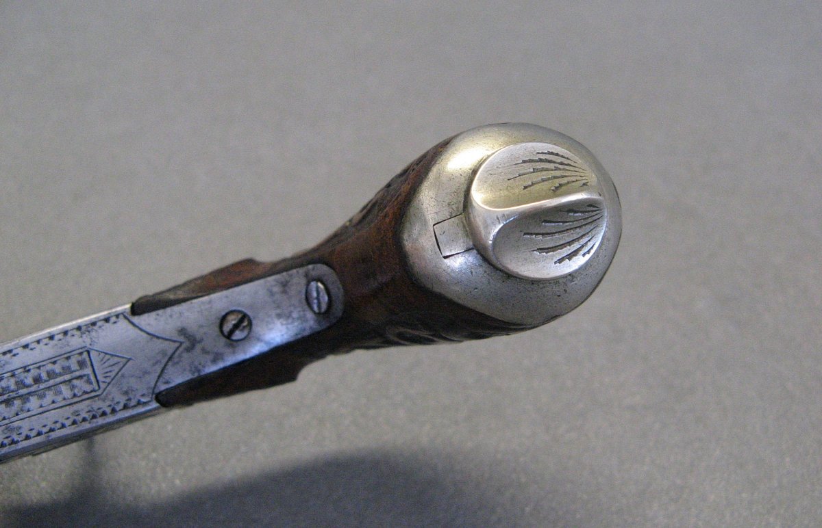 Mid-19th-century Pocket Percussion Pistol.-photo-4