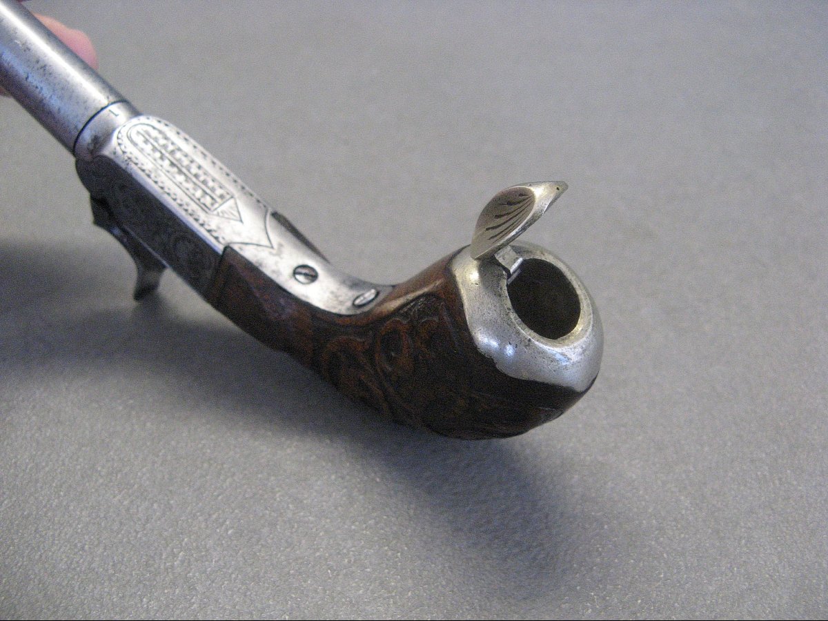 Mid-19th-century Pocket Percussion Pistol.-photo-1