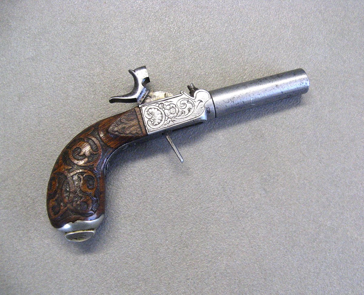 Mid-19th-century Pocket Percussion Pistol.