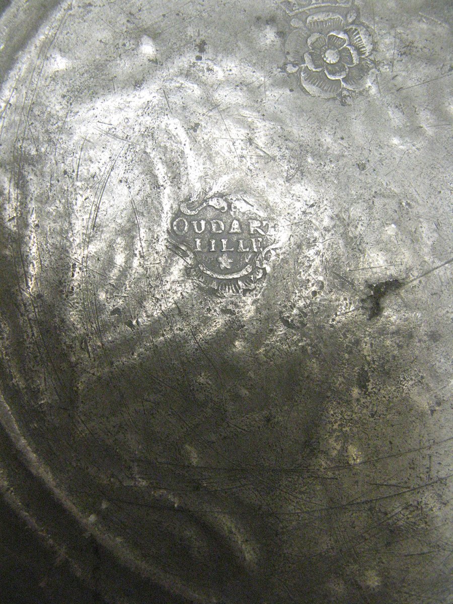 Grand Plat Royaliste De Louis XIV d'Epoque Charles X.-photo-4