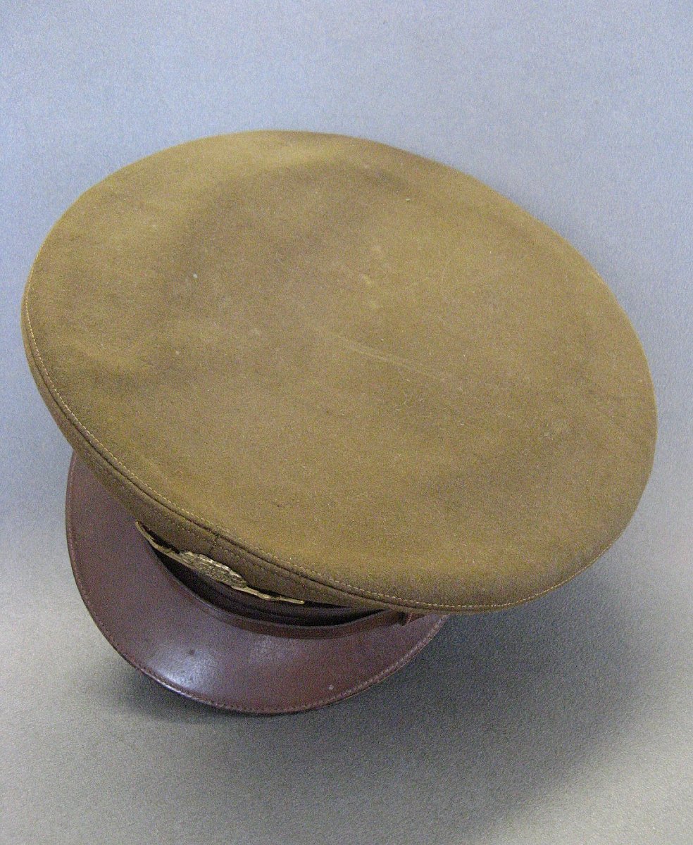 Casquette crusher d'officier US De La Seconde Guerre Mondiale de 39/45. WWII.-photo-8