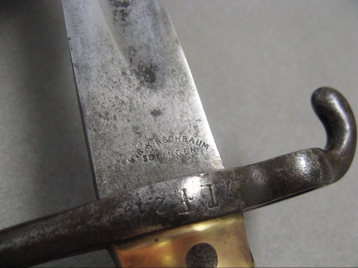 Baïonnette régimenté Mauser Mle 1871.-photo-4
