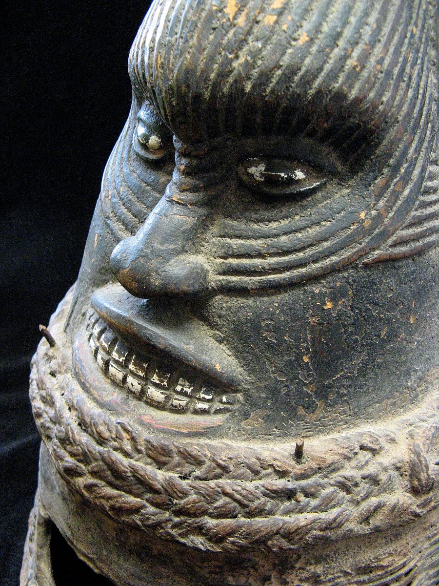 Kongo People Ritual Helmet Mask.-photo-3