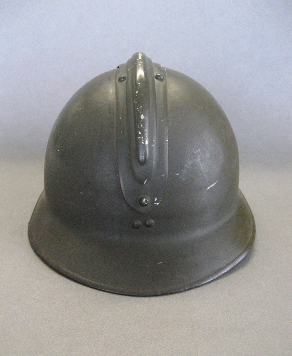 Adrian Helmet, Model 1926: African Troops, African Chasseurs, Spahis, Zouaves, And Tirailleurs.-photo-2