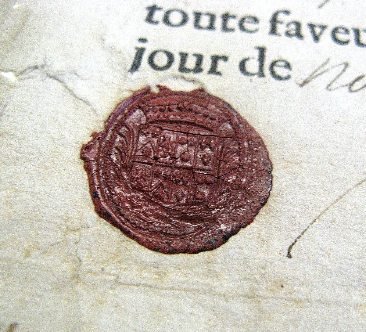 Sauf-Conduit 17e Du Comte De Nancré châtellenie d'Ath comté Du Hainaut. Louis XIV.-photo-2