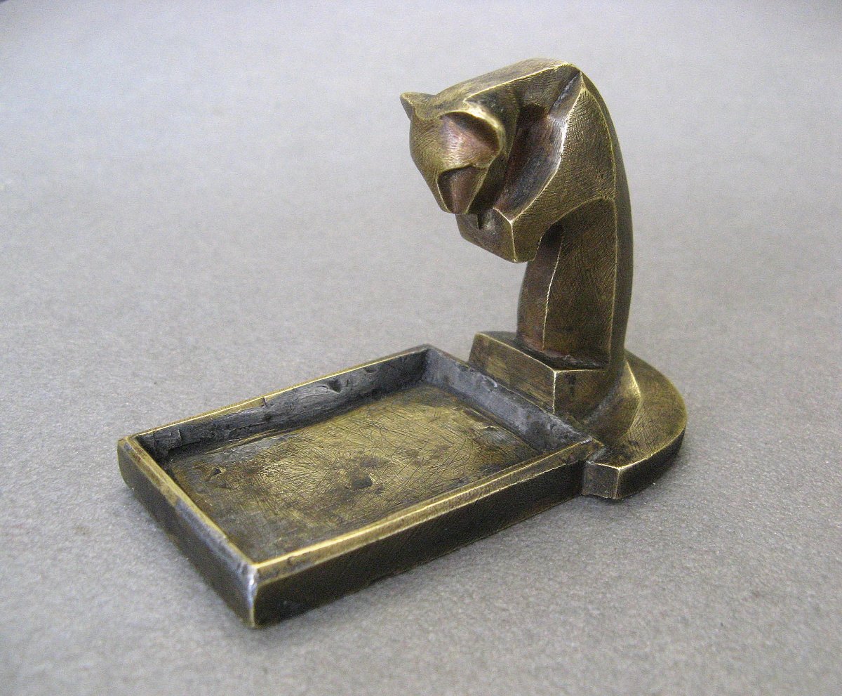 Sculpture Cubiste Art Déco 1920/30. Travail de Maitrise.-photo-2