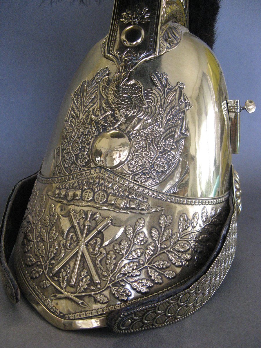 Officer's Firefighter Helmet, Model 1821. Louis Philippe.-photo-3
