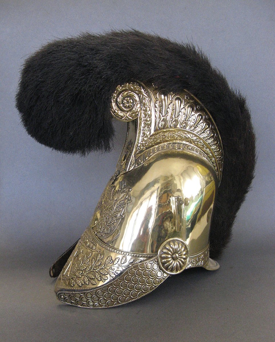 Officer's Firefighter Helmet, Model 1821. Louis Philippe.-photo-4