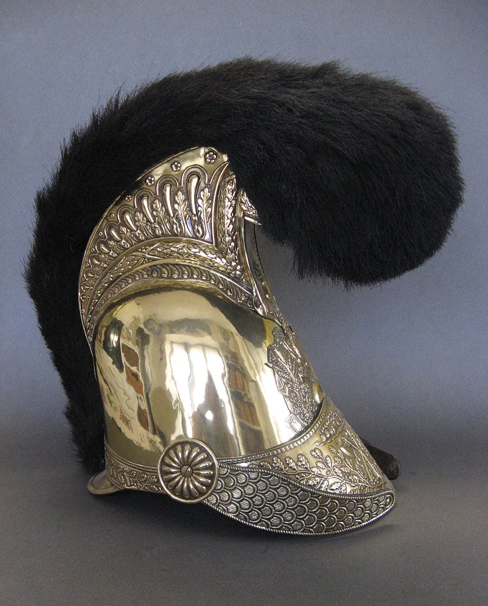 Officer's Firefighter Helmet, Model 1821. Louis Philippe.-photo-1
