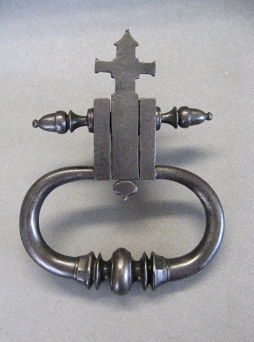Monastic Door Knocker, Late 17th Century, Louis XIV Period.-photo-2