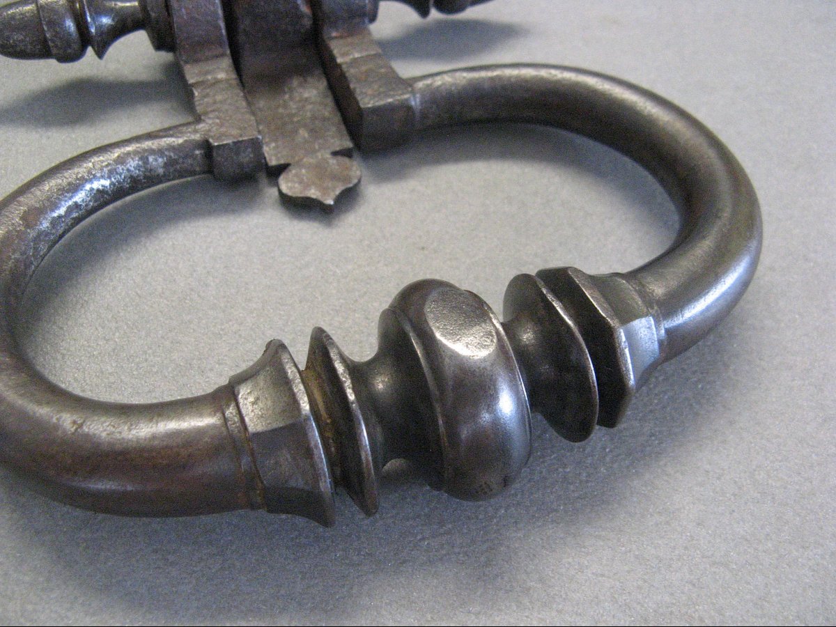 Monastic Door Knocker, Late 17th Century, Louis XIV Period.-photo-4