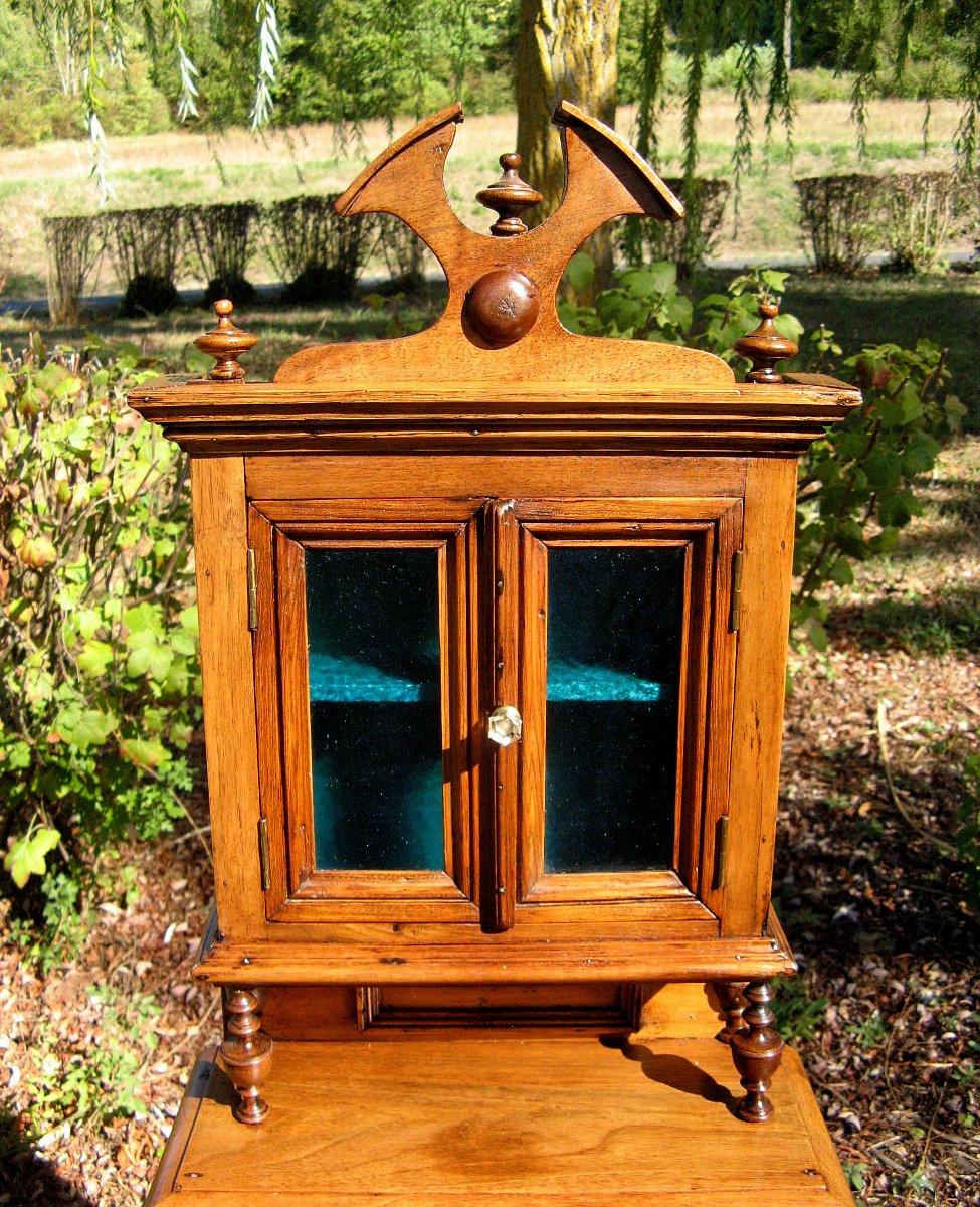 Miniature Two-part Sideboard. Dollhouse Furniture.-photo-3