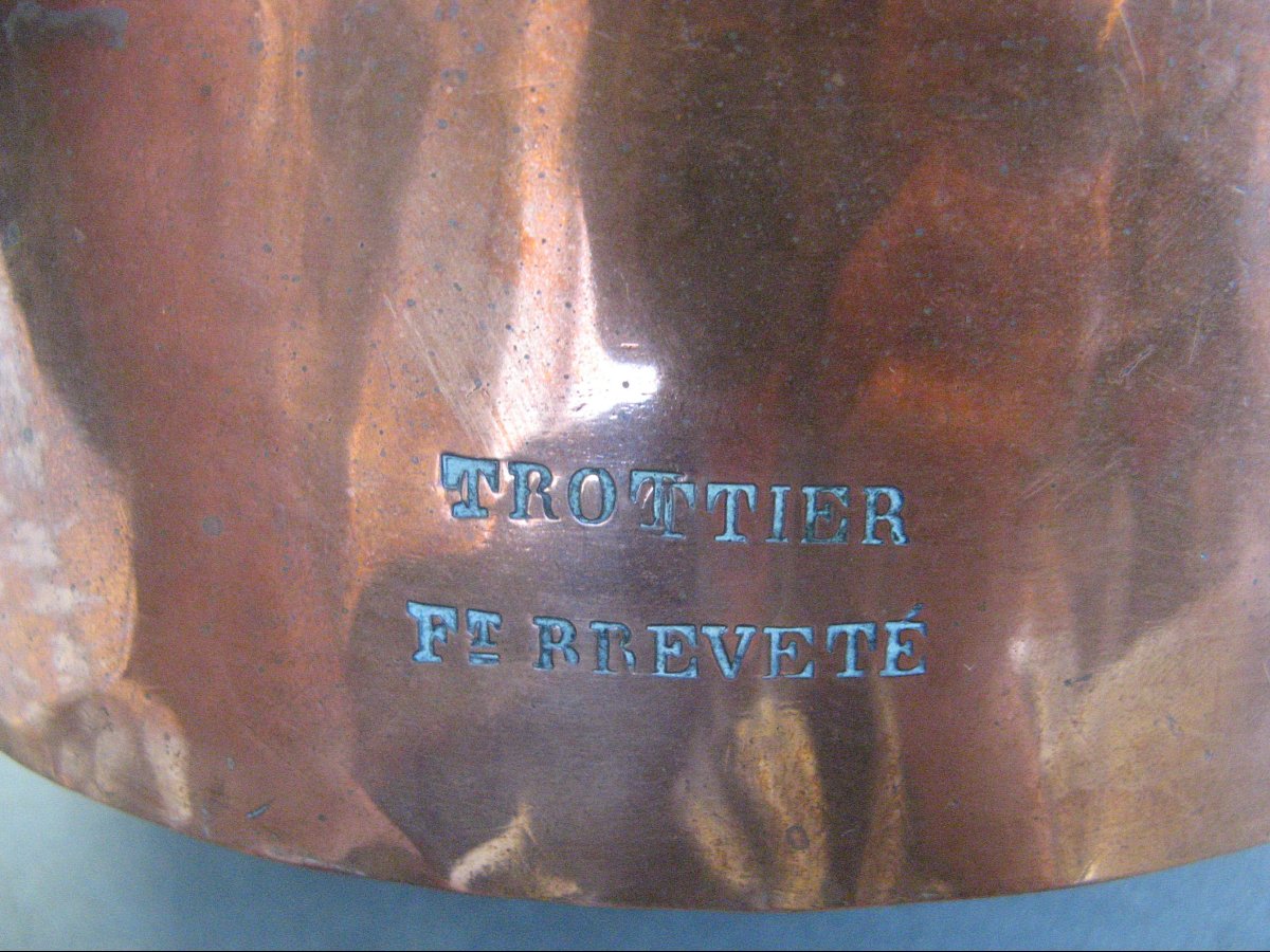 19th-century Trottier Copper Cake Mold.-photo-4