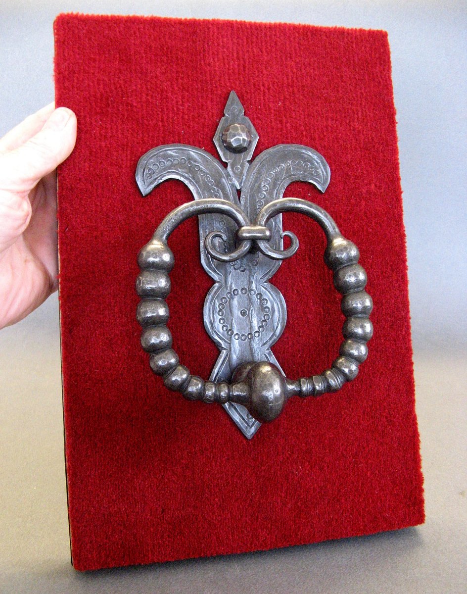 Heurtoir De Porte De Style Haute Epoque Période Viollet Le Duc XIXe.-photo-4