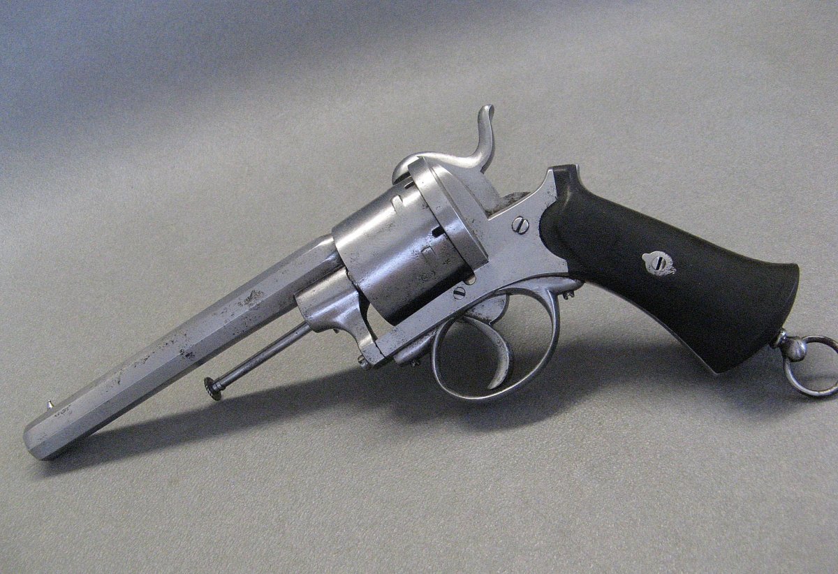 19th-century Lefaucheux-type Pin-cylinder Revolver, 11 Mm Caliber.-photo-3
